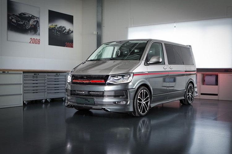 Накладка на передний бампер ABT для Volkswagen T6 2015/2019 г Под покраску - фото 3