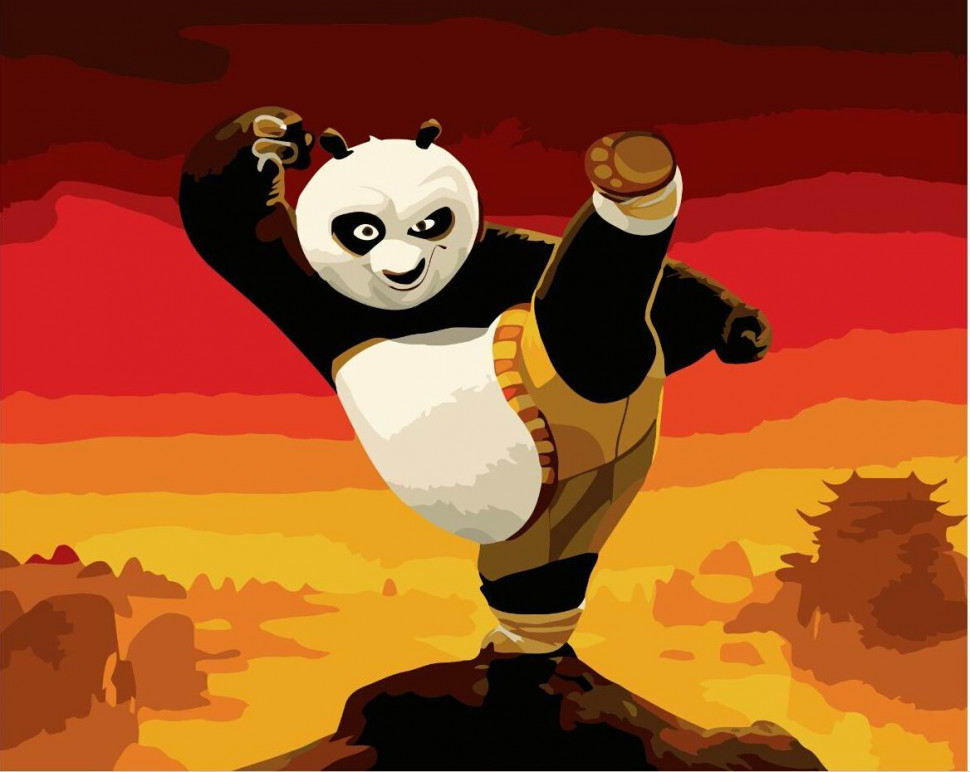 Картина по номерам Brushme Кунг-фу Панда (GX9970) Картина по номерам Brushme Кунг-фу Панда (GX9970)