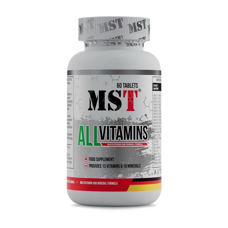 Мультивитамины и минералы MST All Vitamins 60 табл.