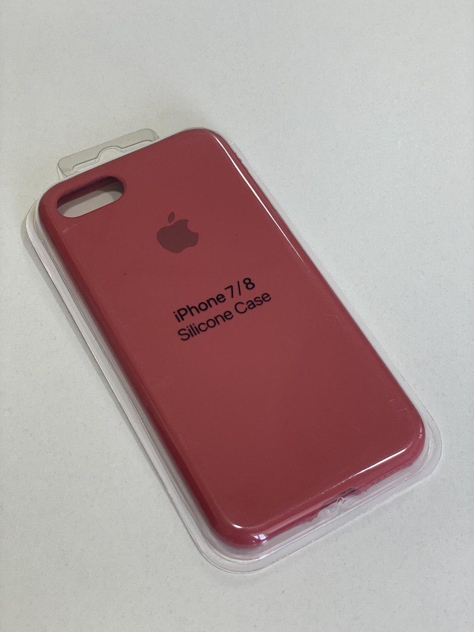 Силиконовый чехол для iPhone 7/8 / красный