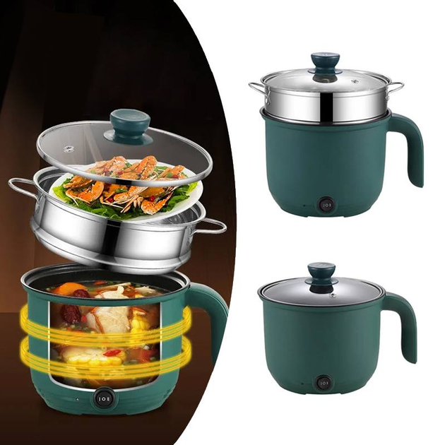 Кастрюля-пароварка электрическая универсальная 1,5 л (2874) - фото 5 Кастрюля-пароварка электрическая универсальная 1,5 л (2874) - фото 5