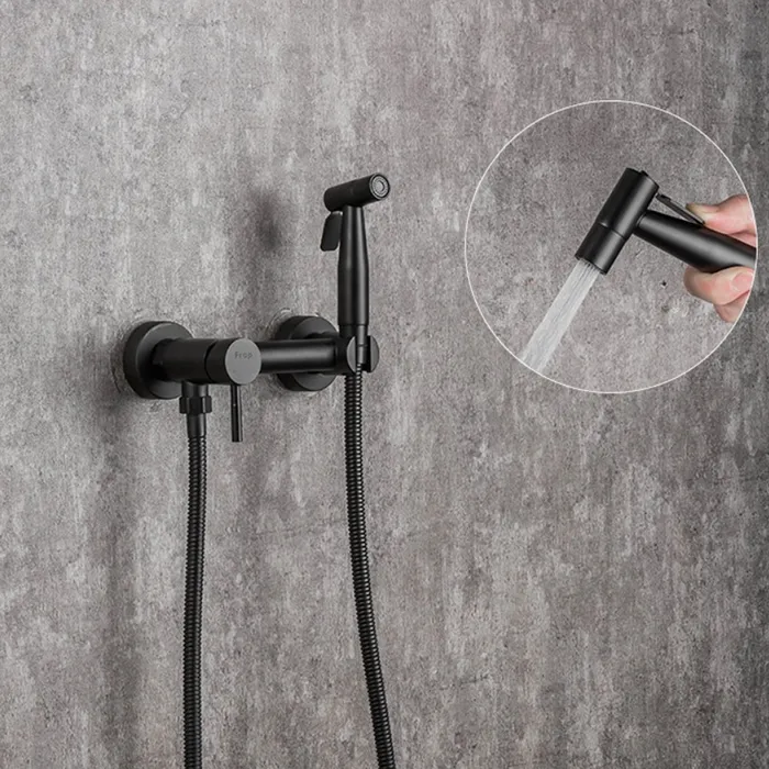 Гігієнічним душем із змішувачем Frap F7503-6 Чорний - фото 2 Гігієнічним душем із змішувачем Frap F7503-6 Чорний - фото 2