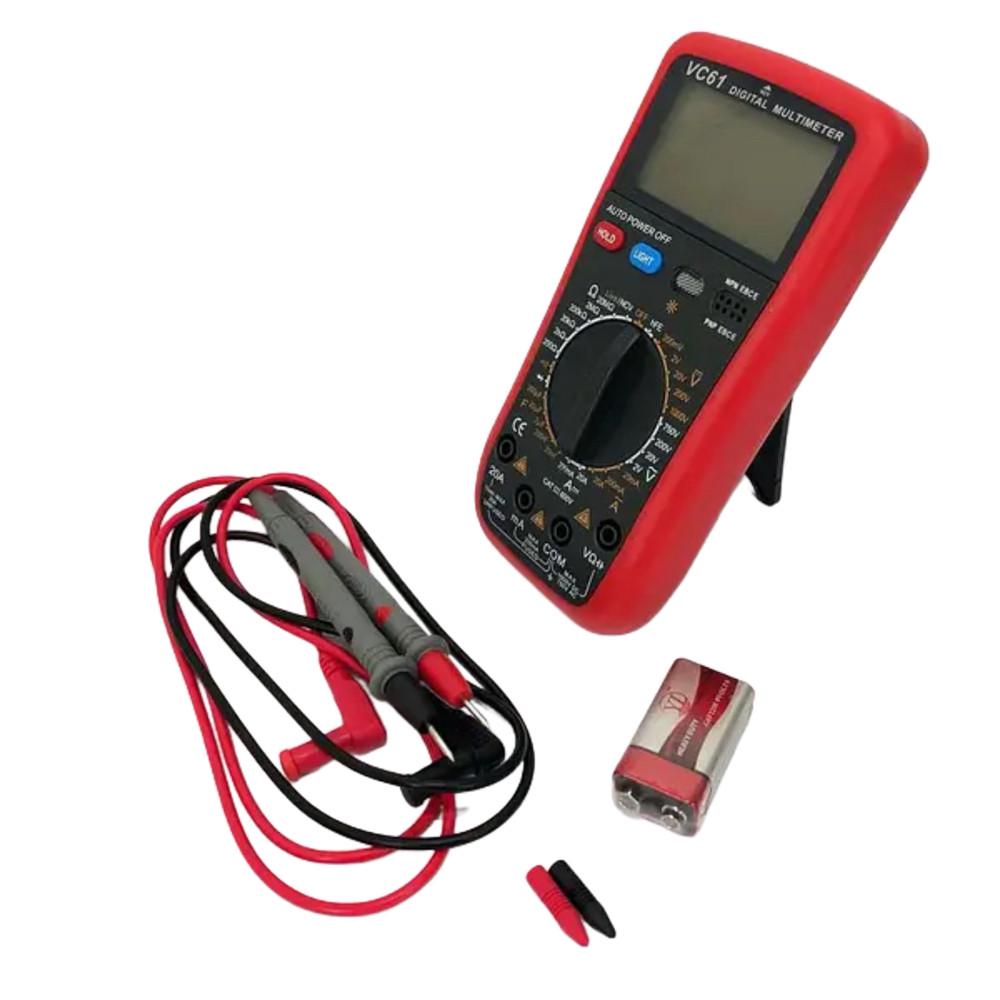 Мультиметр цифровий професійний VC-61 з підсвічуванням екрана (1994990832) - фото 2 Мультиметр цифровий професійний VC-61 з підсвічуванням екрана (1994990832) - фото 2