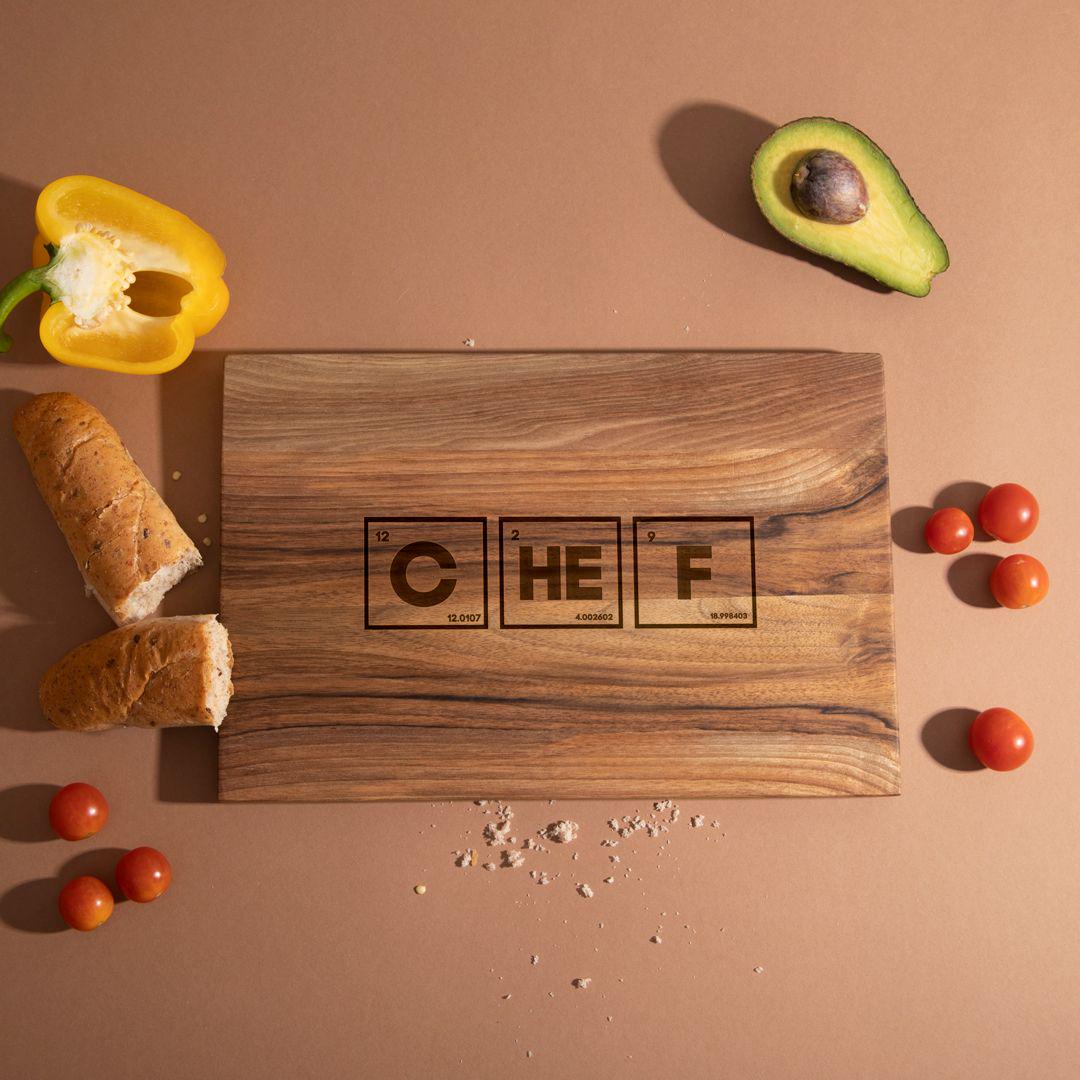 Дошка кухонна Chef з горіха S (4-6-4598600) Дошка кухонна Chef з горіха S (4-6-4598600)