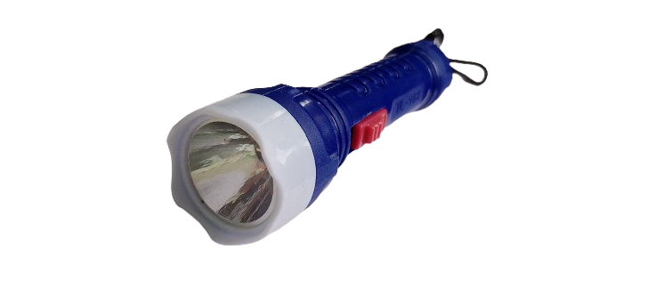 Фонарь ручной на батарейках 3хАG10 LED 918 120х30х25 мм Синий (1797G)