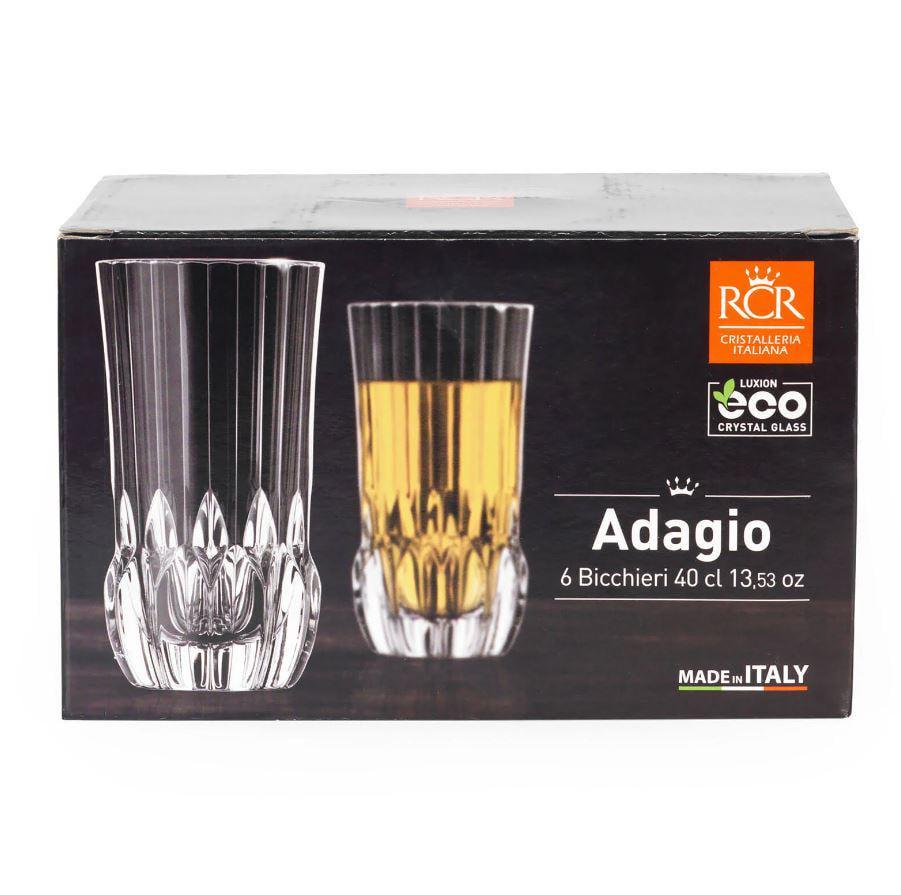 Набор стаканов RCR Adagio 400 мл 6 шт. (25934020406) - фото 4 Набор стаканов RCR Adagio 400 мл 6 шт. (25934020406) - фото 4