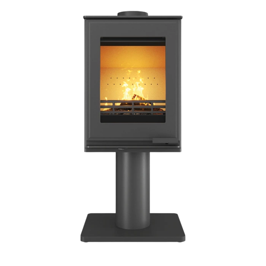 Печь-камин на дровах стальная KAWMET HARITA S15v Leg 5,7 кВт (WS15v-Leg)