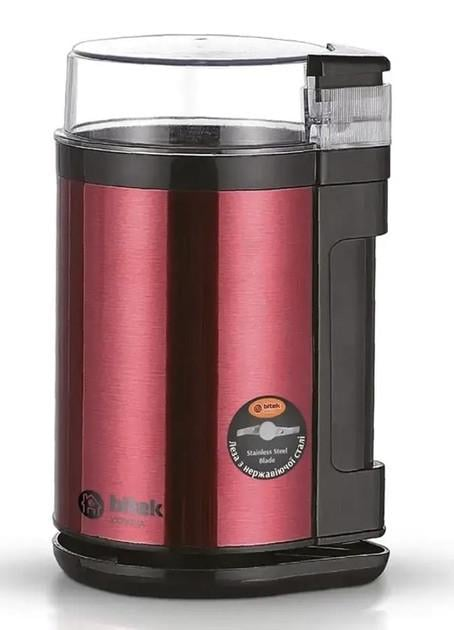 Кофемолка электрическая Bitek BT-7101R 1200 Вт с контейнером Красный (GR-06402)