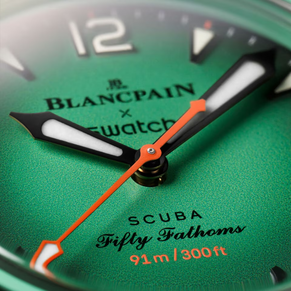 Наручний годинник Swatch Blancpain Bioceramic Scuba Fifty Fathoms Collection Indian Ocean (SO35I100) - фото 4