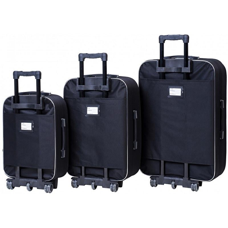 Комплект валіз 001 3 шт. Чорно-червоний (333245) - фото 2 Комплект валіз 001 3 шт. Чорно-червоний (333245) - фото 2