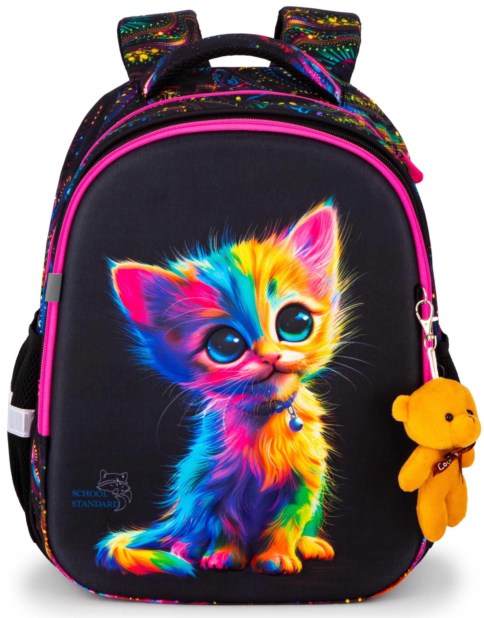 Школьный набор для девочки School Standard Кот 6в1 для младших классов ортопедический 38х30х18 см (170-52) - фото 11