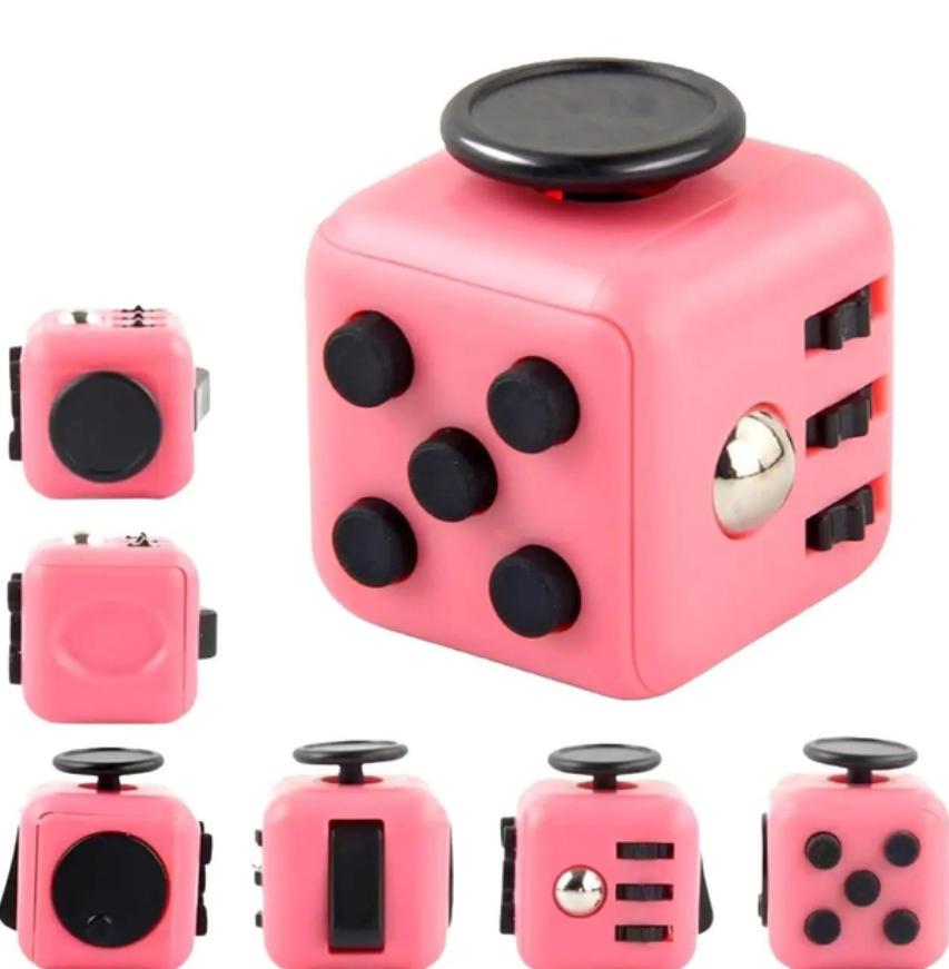 Игрушка-антистресс Fidget Cube с кнопками попит Розовый (86915590) - фото 3