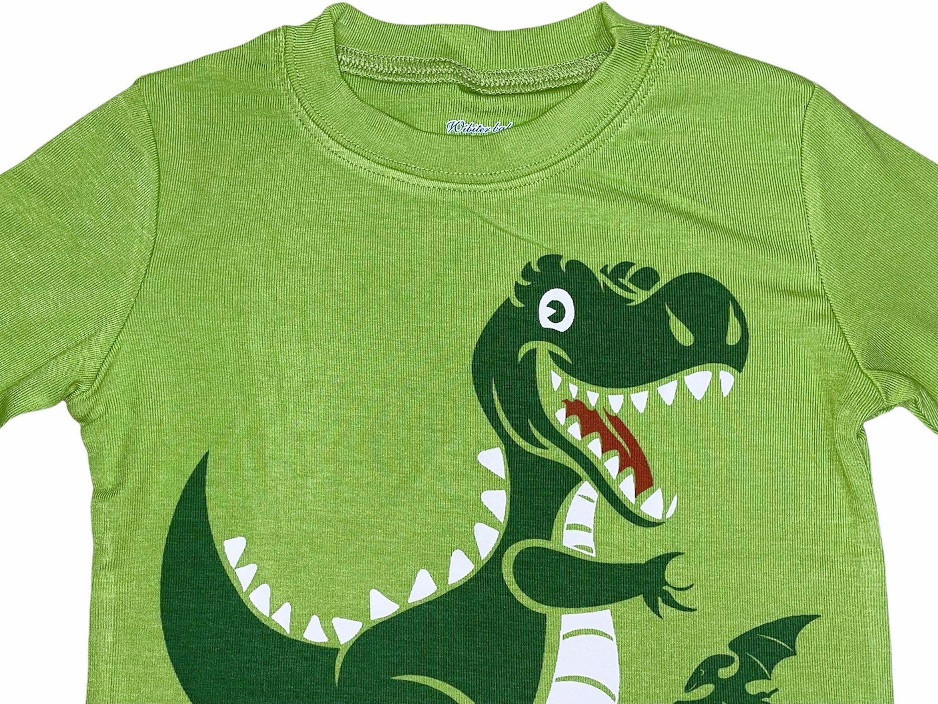 Пижама для мальчика динозаврик 92 см Зеленый (24175734) - фото 3 Пижама для мальчика динозаврик 92 см Зеленый (24175734) - фото 3