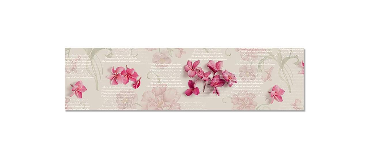 Наклейка виниловая на кухню Zatarga Розовые цветы 650х2500 мм (1289776360)