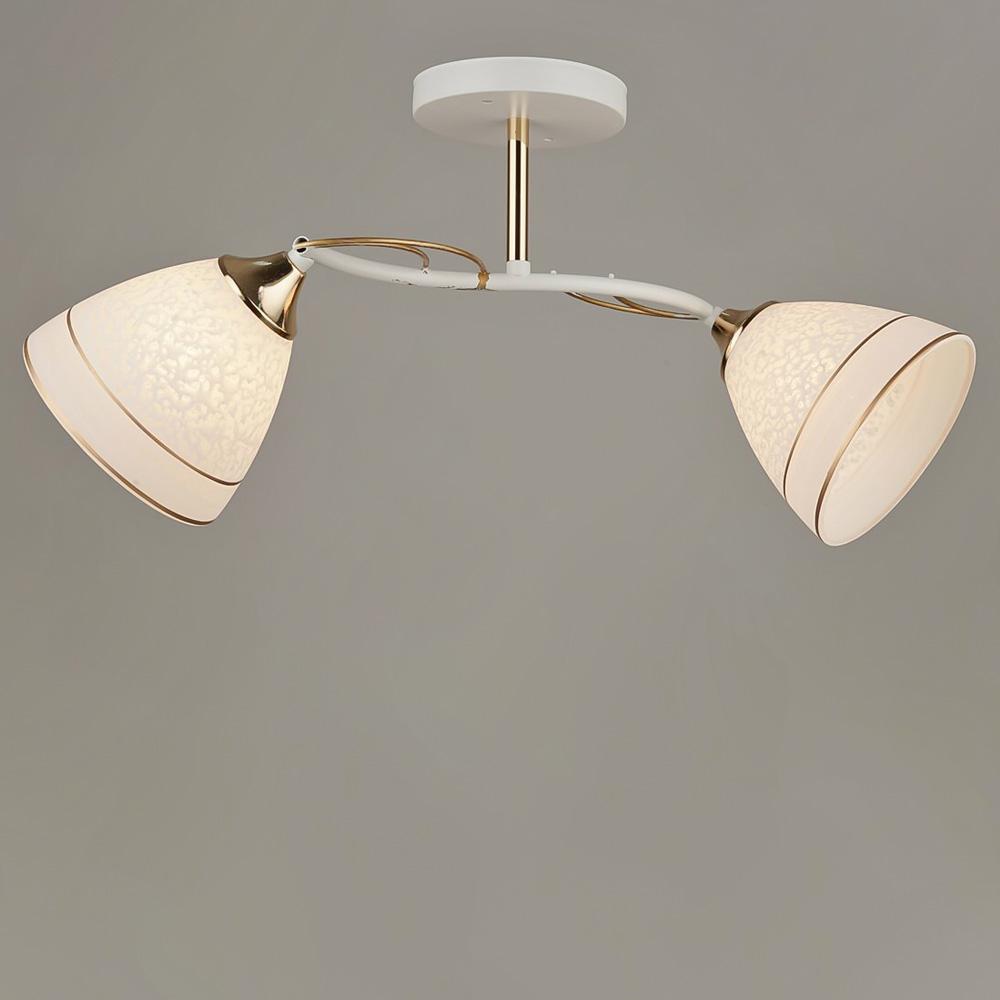 Люстра потолочная Light House SRS-19585/2 WT/FGD Белый/Золотой