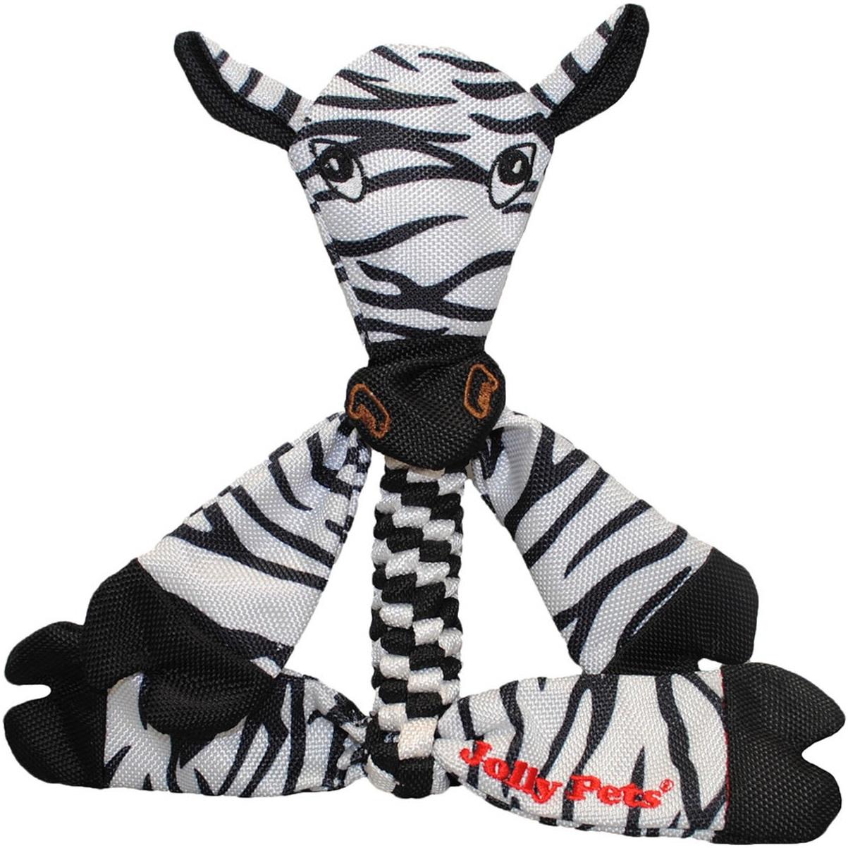Игрушка-пищалка для собак JOLLY PETS Animal Flathead зебра 37-55 см (FHZ7)