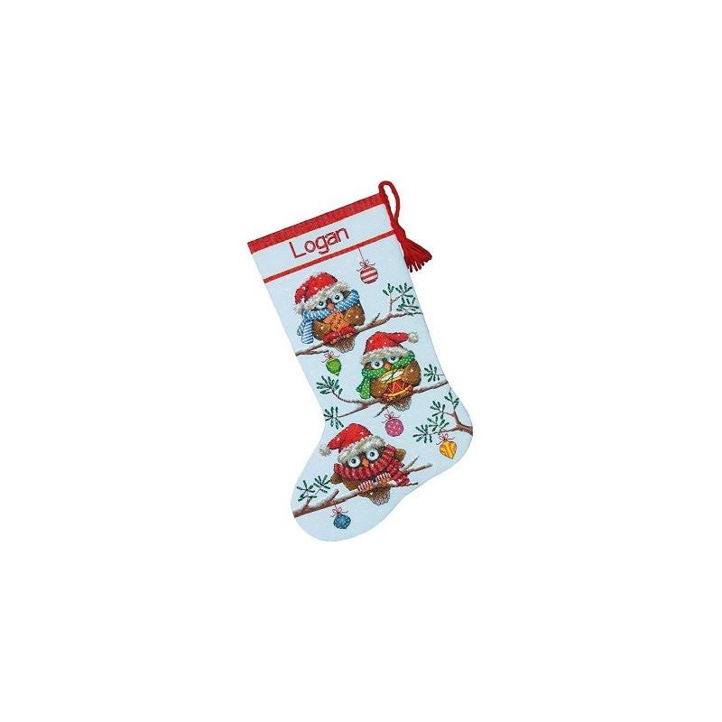 Набор для вышивания крестиком Dimensions 70-08951 Holiday Hooties Stocking (18225) Набор для вышивания крестиком Dimensions 70-08951 Holiday Hooties Stocking (18225)