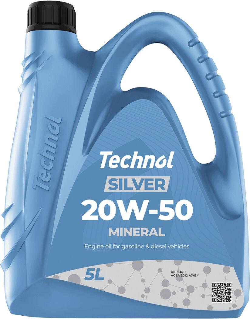 Моторное масло бензин/дизель Technol 20W-50 5 л Silver