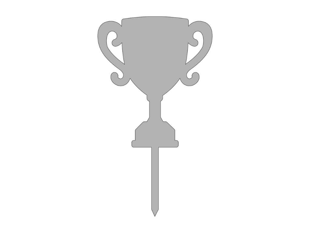 Топпер акриловый Elfy Серебряный Кубок победителя (25631603)
