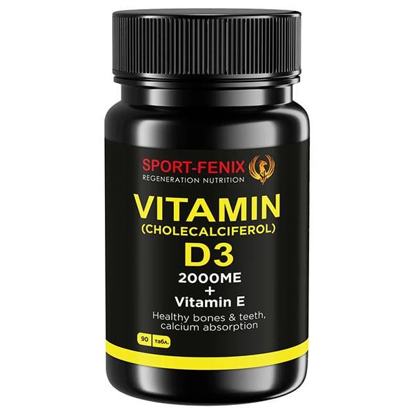 Мультивитамины для спорта Vitamin D3 Chilecalciferol 2000ME with Vitamin E 90 табл. (000026624)