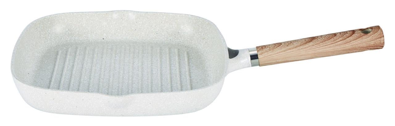 Сковорода-гриль з антипригарним покриттям Con Brio Desert Marble 28 см (CB-2802)