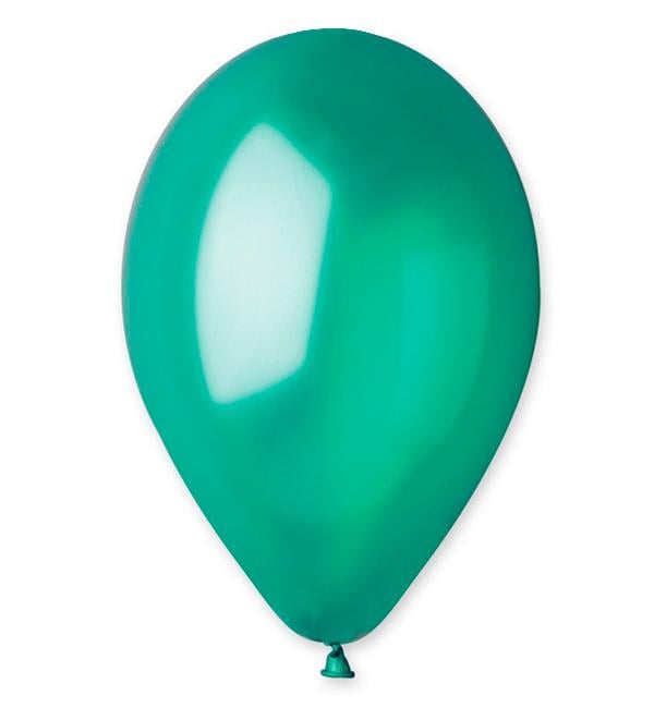 Воздушные шарики Metallic натуральный латекс 10 шт. Ø 28 см Green