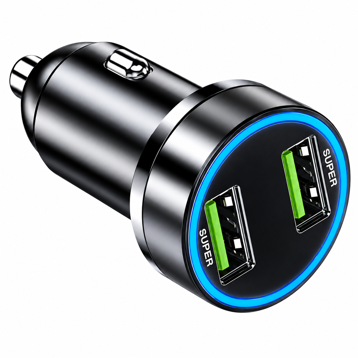 Зарядное устройство автомобильное с быстрой зарядкой 2хUSB 240W (35122501)