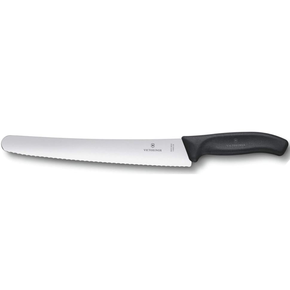 Кухонний ніж для хліба Victorinox Swiss Classic 26 см Чорний (32534242)