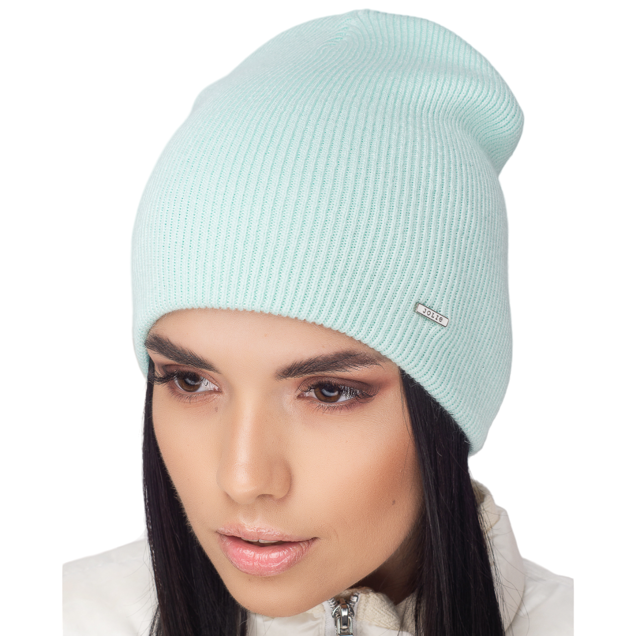 Шапка жіноча напіввовняна Leks Гріммі one size М'ятний - фото 1 Шапка жіноча напіввовняна Leks Гріммі one size М'ятний - фото 1