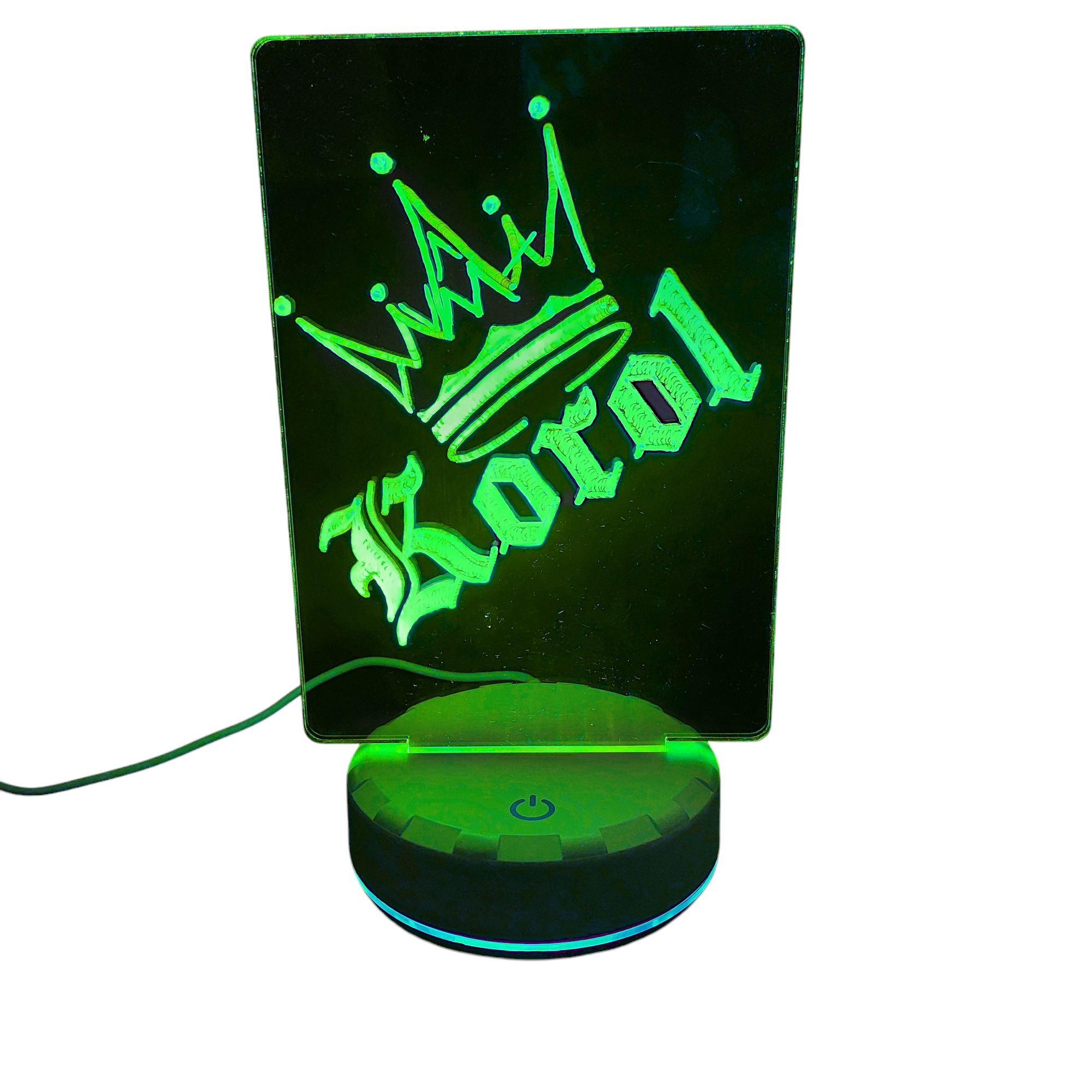 Светильник-доска заметок и рисование 16 цветов/с пультом/маркером/питание от USB Белый