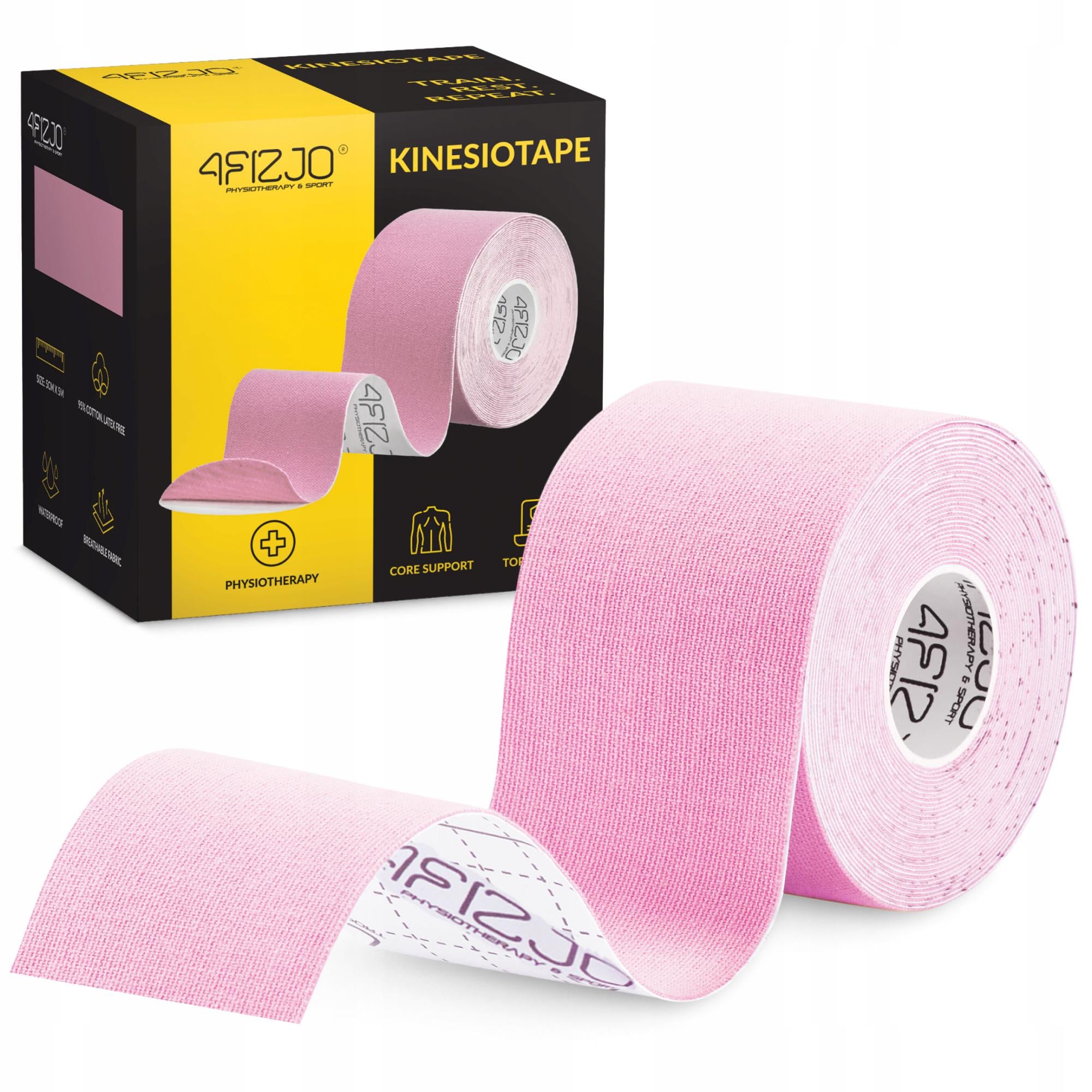 Лента кинезиологическая 4FIZJO 5 см x 5 м Light Pink (P-5907739316028) Лента кинезиологическая 4FIZJO 5 см x 5 м Light Pink (P-5907739316028)