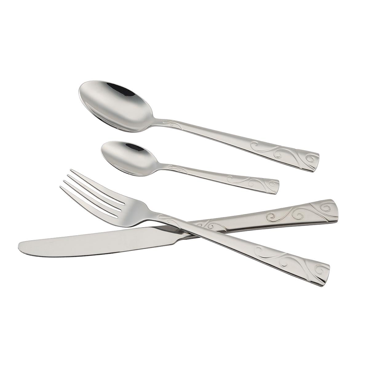 Набор столовых пр. VESTA LEMOKRIT Серебряный (BG-5024S-6)