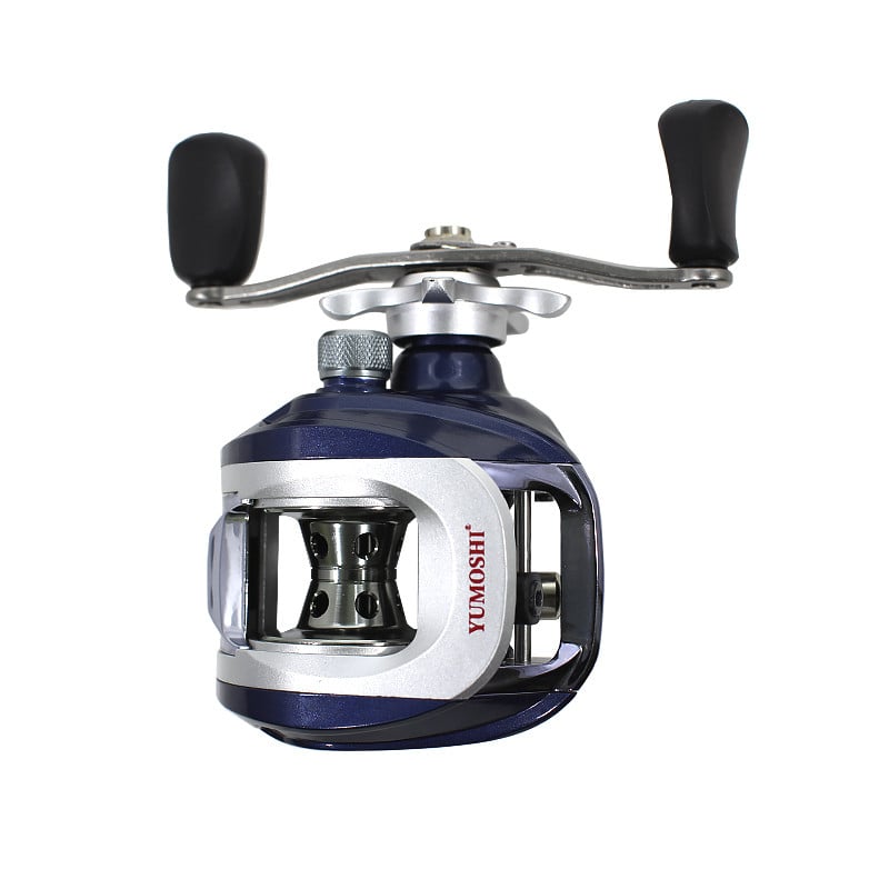 Катушка мультипликаторная рыболовная Yumoshi LV 201 Left Blue Катушка мультипликаторная рыболовная Yumoshi LV 201 Left Blue