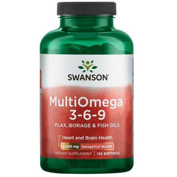 Омега 3-6-9 Swanson Multi Omega 3-6-9 120 Softgels (SWA-17020)