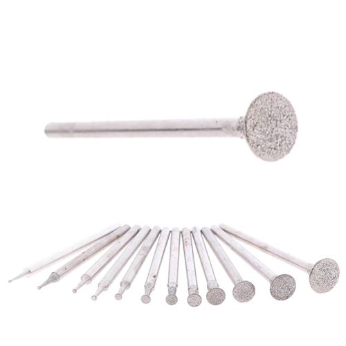 Набір борфрез алмазних хвостовик Dremel 2,35 мм для гравера 12 шт. - фото 2