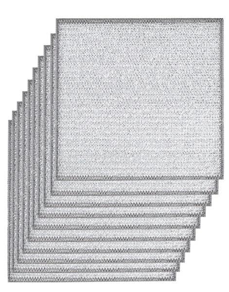 Набор салфеток многоразовых металлических для кухни 20х20 см 10 шт.