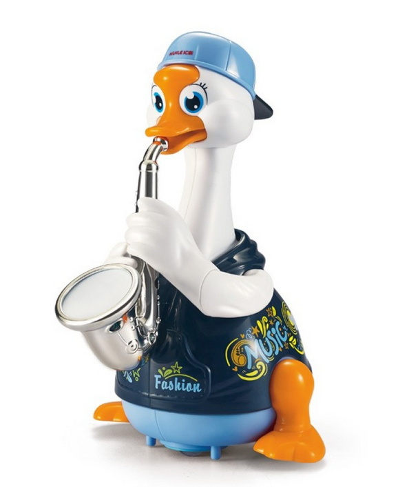 Іграшка музична Hola Toys Гусак-саксофоніст (6111-blue) Іграшка музична Hola Toys Гусак-саксофоніст (6111-blue)