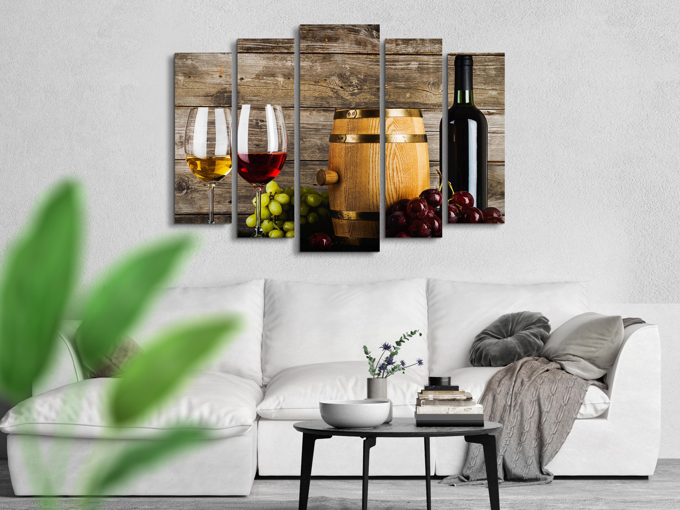Картина модульная Бокалы вина 115х170 см (Art-291_5) - фото 2 Картина модульная Бокалы вина 115х170 см (Art-291_5) - фото 2