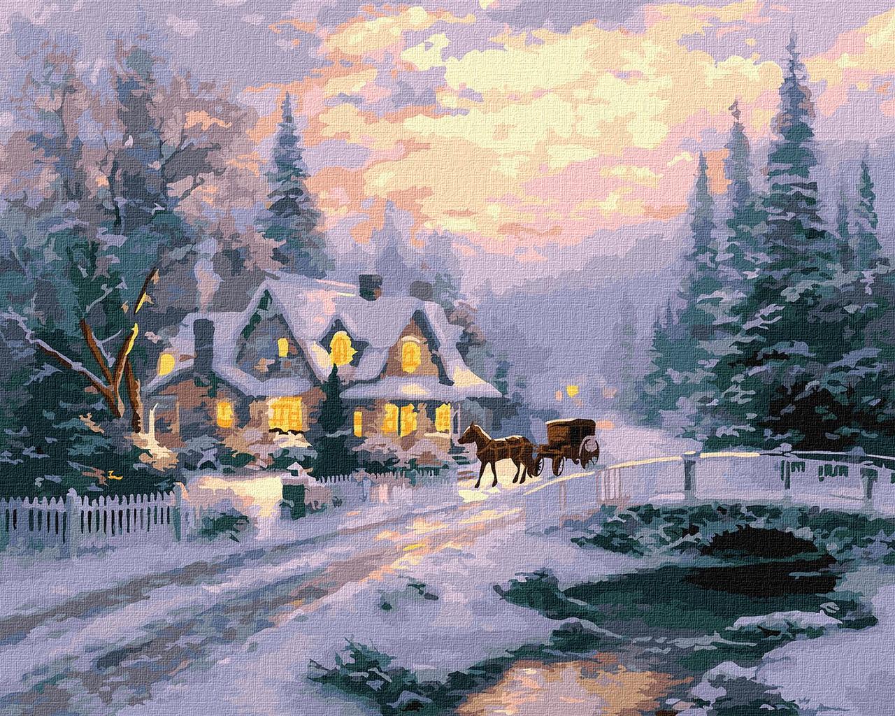 Картина по номерам Новогоднее спокойствие Ideyka 40х50 см (2857040459)