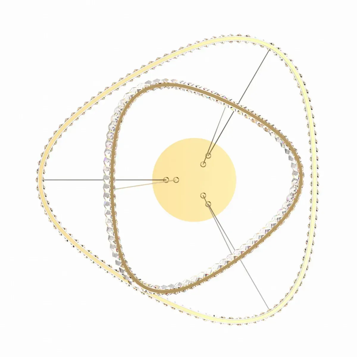 Люстра Zuma Line MD3169-2-3GT ATHESA - фото 3 Люстра Zuma Line MD3169-2-3GT ATHESA - фото 3