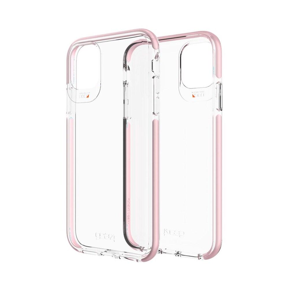 Противоударный прозрачный чехол GEAR4 Piccadilly D3O с антимикробным покрытием для Iphone 11 (6.1") Pink