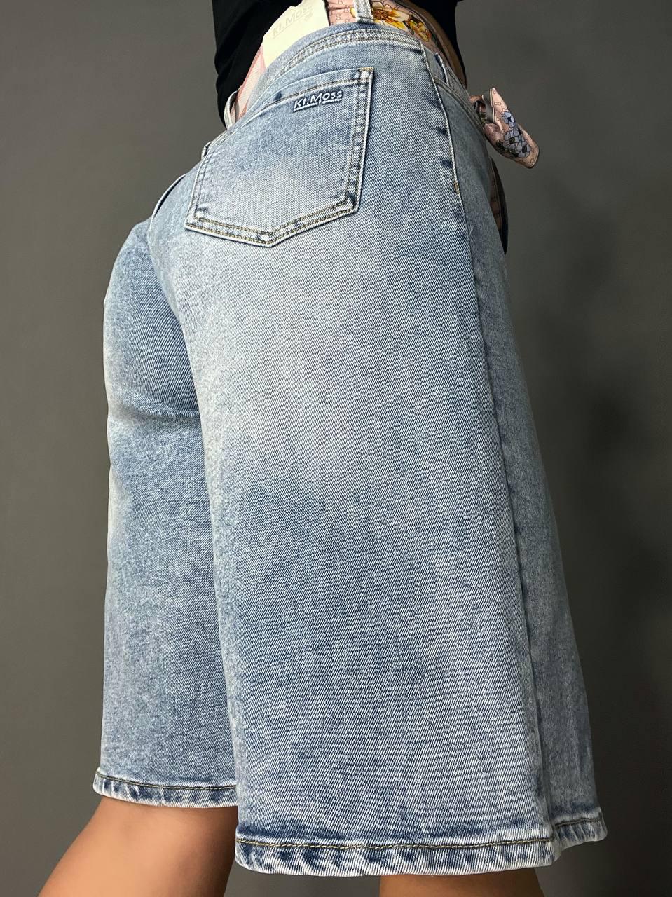 Шорты женские джинсовые Moss 512 бермуды удлиненные с розовым поясом р. 29 Голубой/Розовый (4202) - фото 3 Шорты женские джинсовые Moss 512 бермуды удлиненные с розовым поясом р. 29 Голубой/Розовый (4202) - фото 3