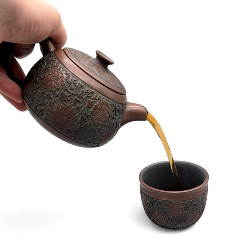 Набір для чаювання чайник із піалою Квітучий сад 280/130 мл (10-1-0317) - фото 8 Набір для чаювання чайник із піалою Квітучий сад 280/130 мл (10-1-0317) - фото 8