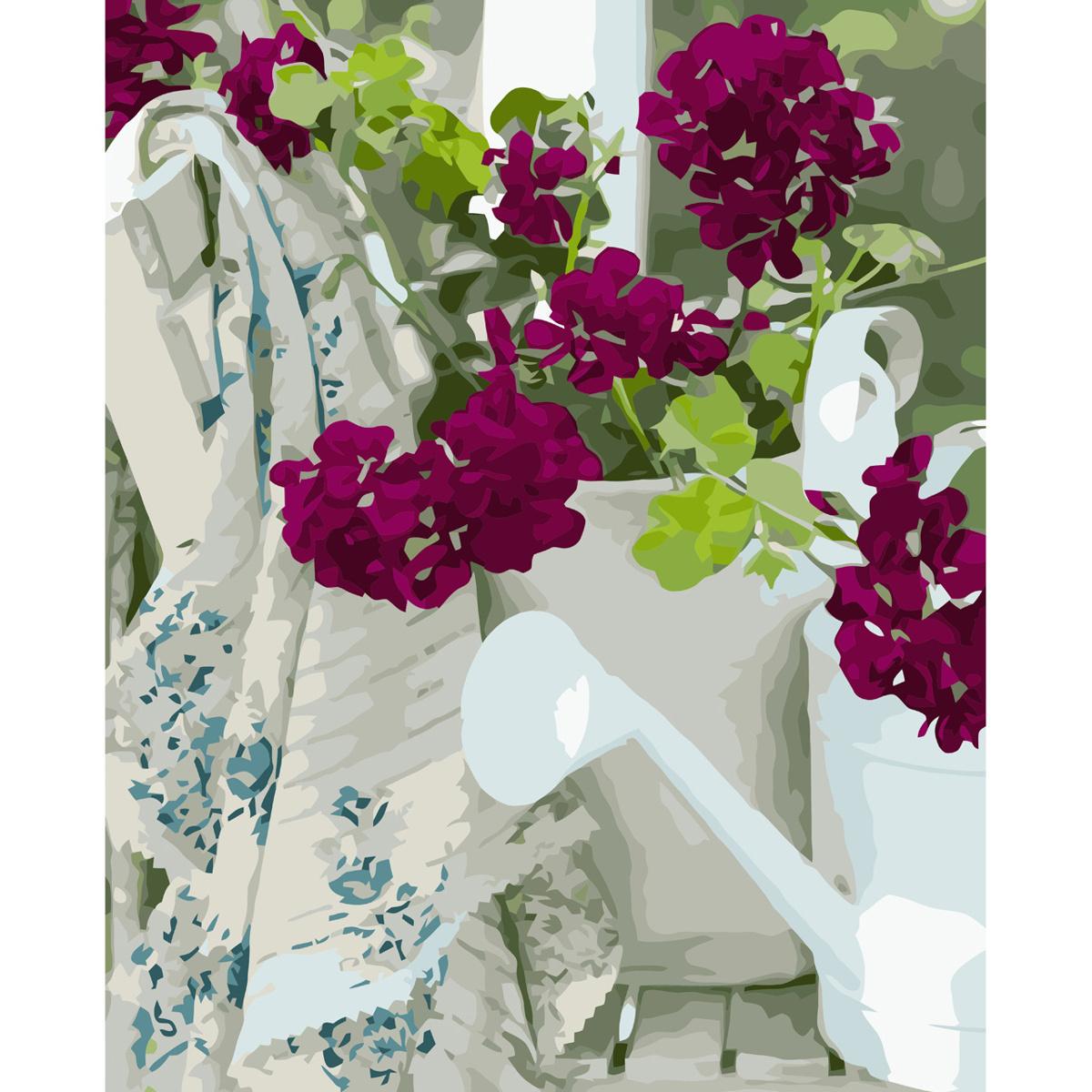 Картина по номерам Strateg Цветочное настроение 2 40x50 см (VA-3602)