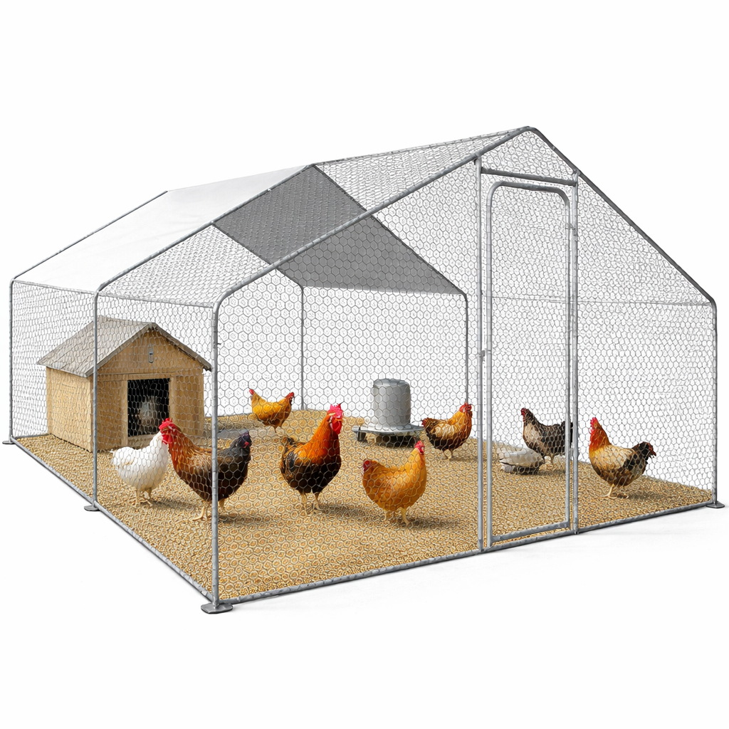 Вол'єр для домашніх птахів Helper HP-1080 4х3х2 м 12 м2 металевий з дахом