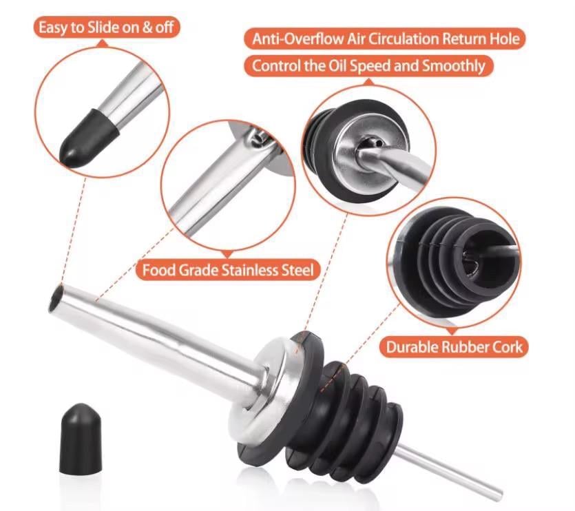 Гейзер-дозатор Bar House Pourer 1 шт. 2 мм Сріблястий - фото 4 Гейзер-дозатор Bar House Pourer 1 шт. 2 мм Сріблястий - фото 4