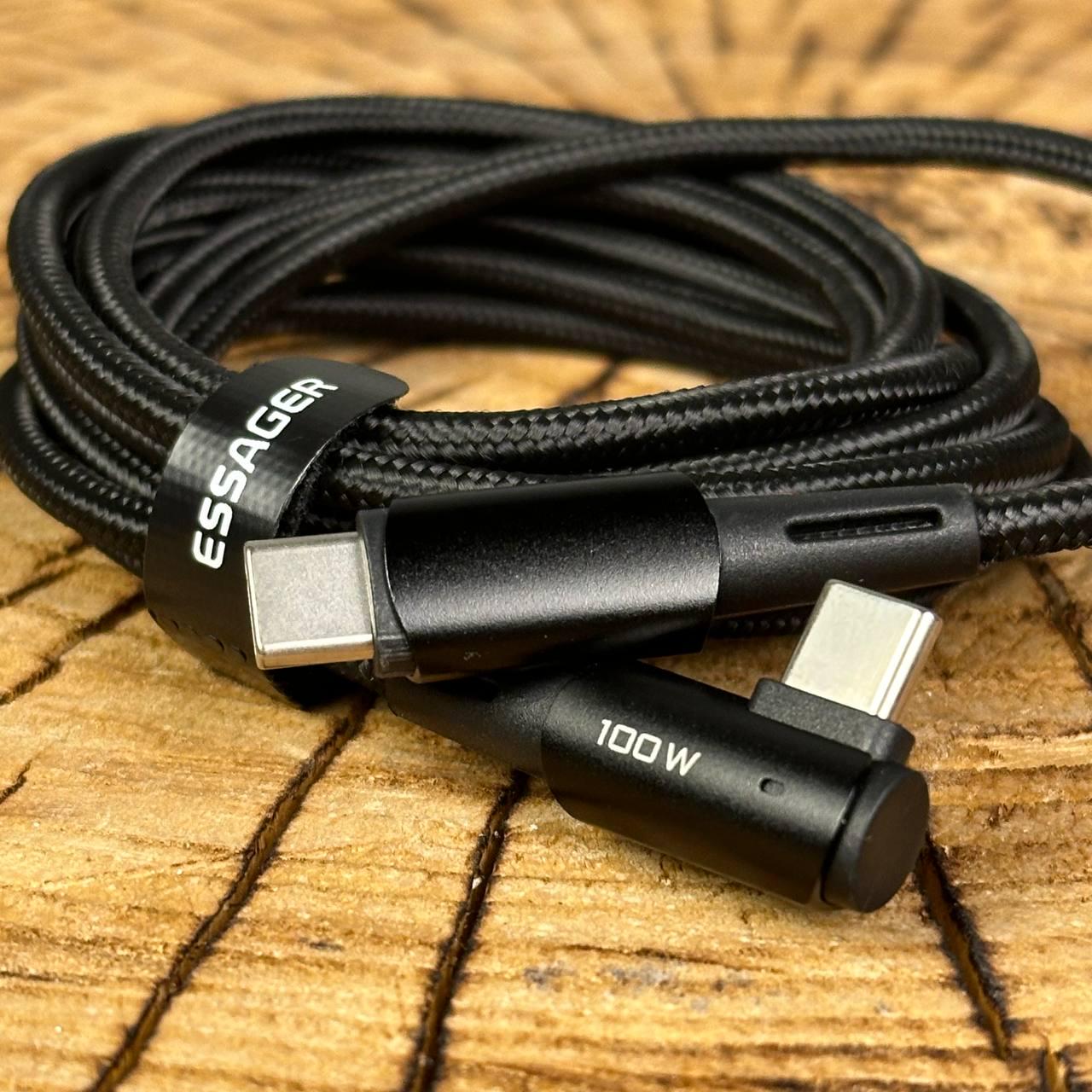 Кабель Type-C/Type-C для быстрой зарядки 100W 2 м Черный - фото 6
