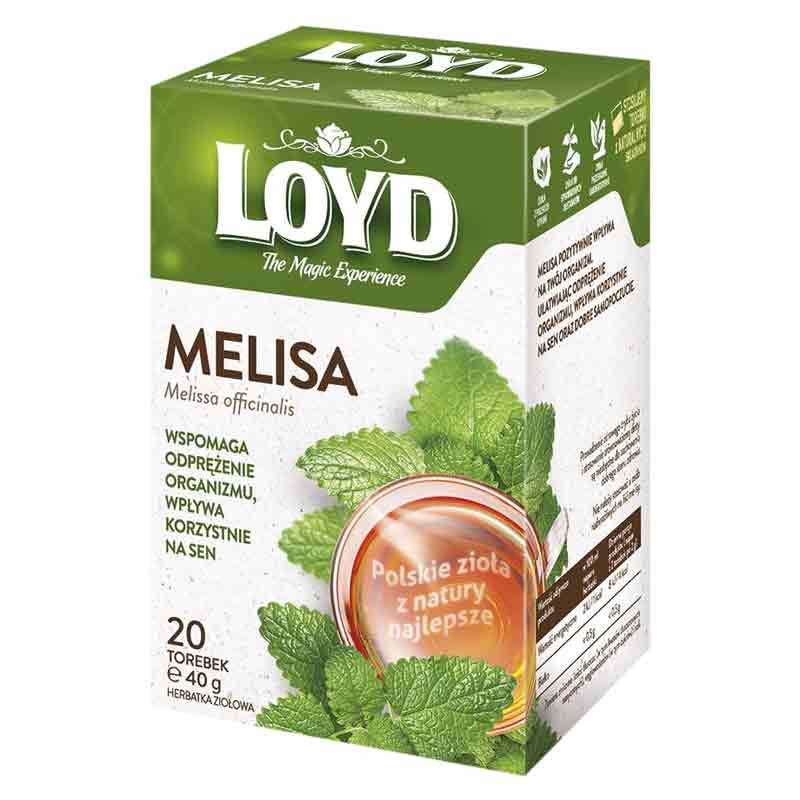 Чай в квадратних пакетиках Loyd Меліса 2 г х 20 шт.