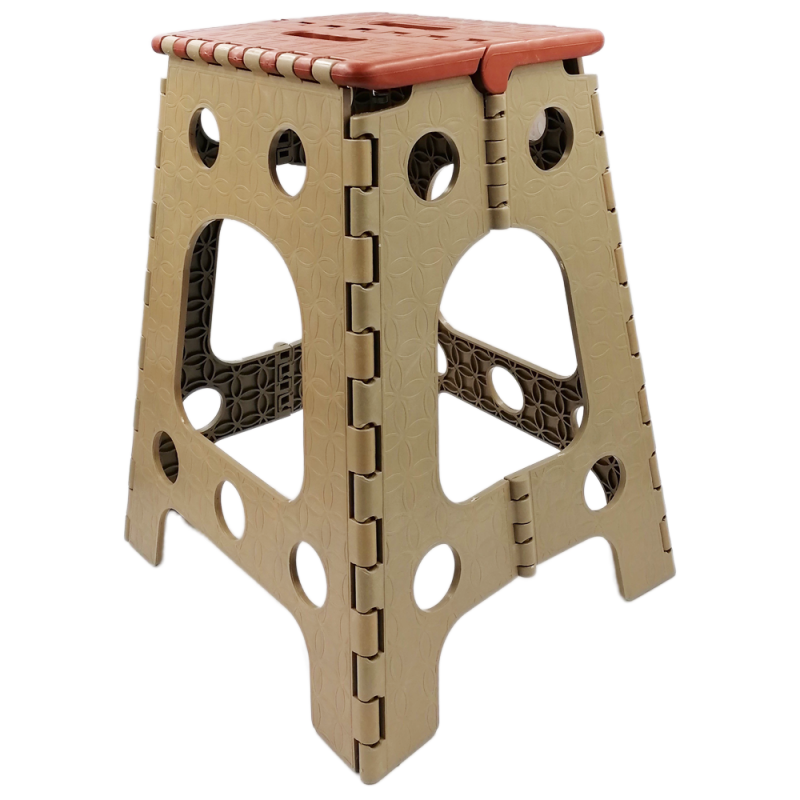 Табурет розкладний Planet 45 см Коричнево-бежевий Табурет розкладний Planet 45 см Коричнево-бежевий