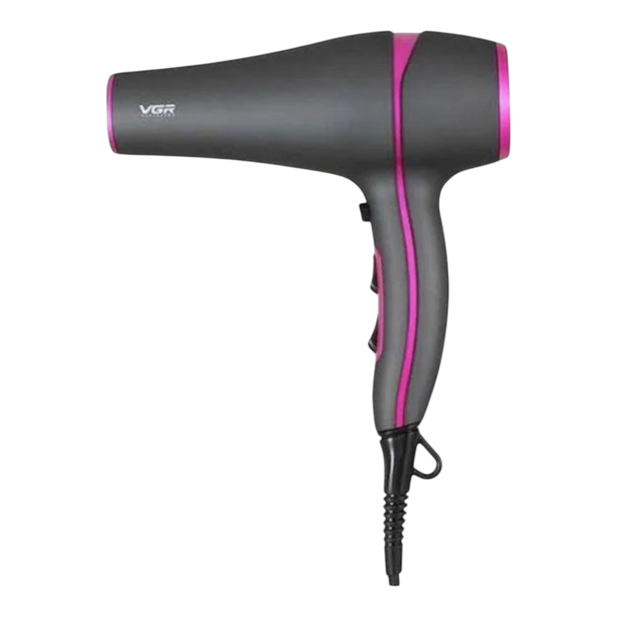 Фен для волосся VGR V-402 іонний з насадками 2000 Вт Grey (Н_V402/Grey)